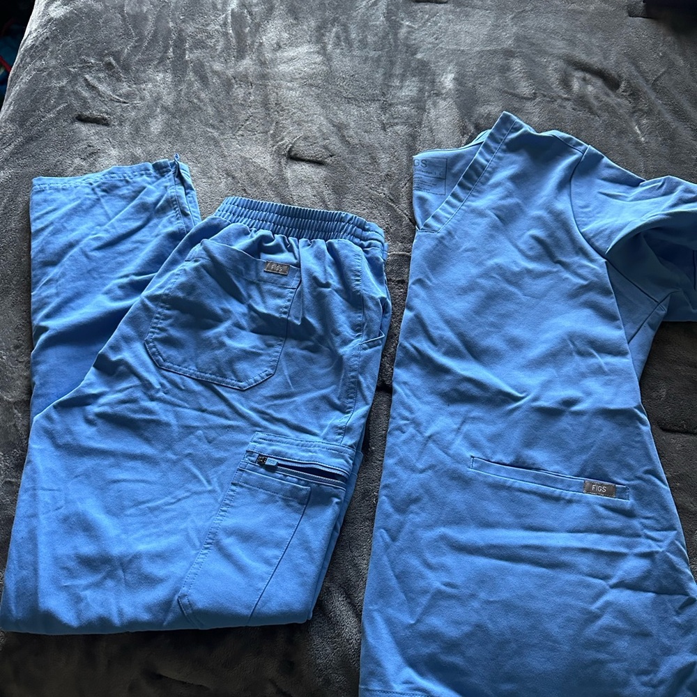 FIGS Blue Scrub Set